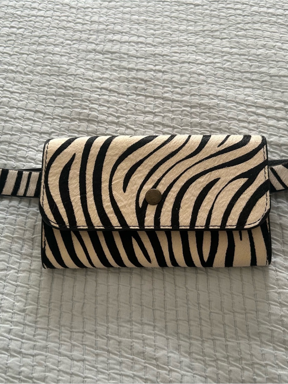 Banana Republic Zebra Haircalf Leather Belt Bag - Picture 3 of 10